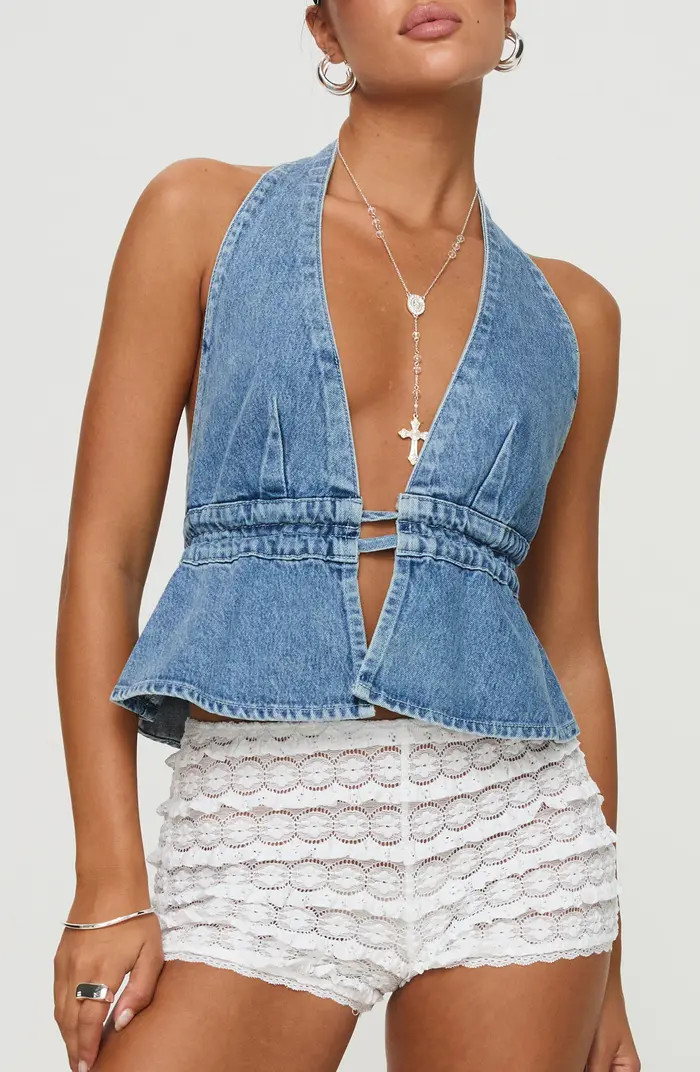 Sequoia Denim Halter Top | Nordstrom