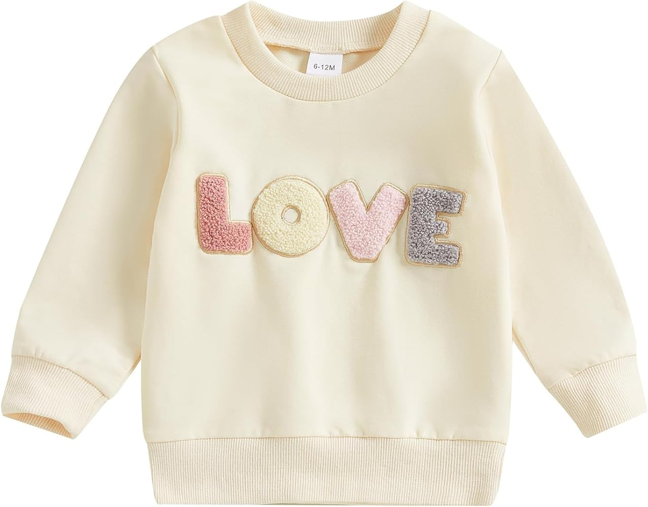 Valentines Day Baby Outfit Toddler Girl Boy Valentines Day Shirt Crewneck Sweatshirt Vintage Swea... | Amazon (US)