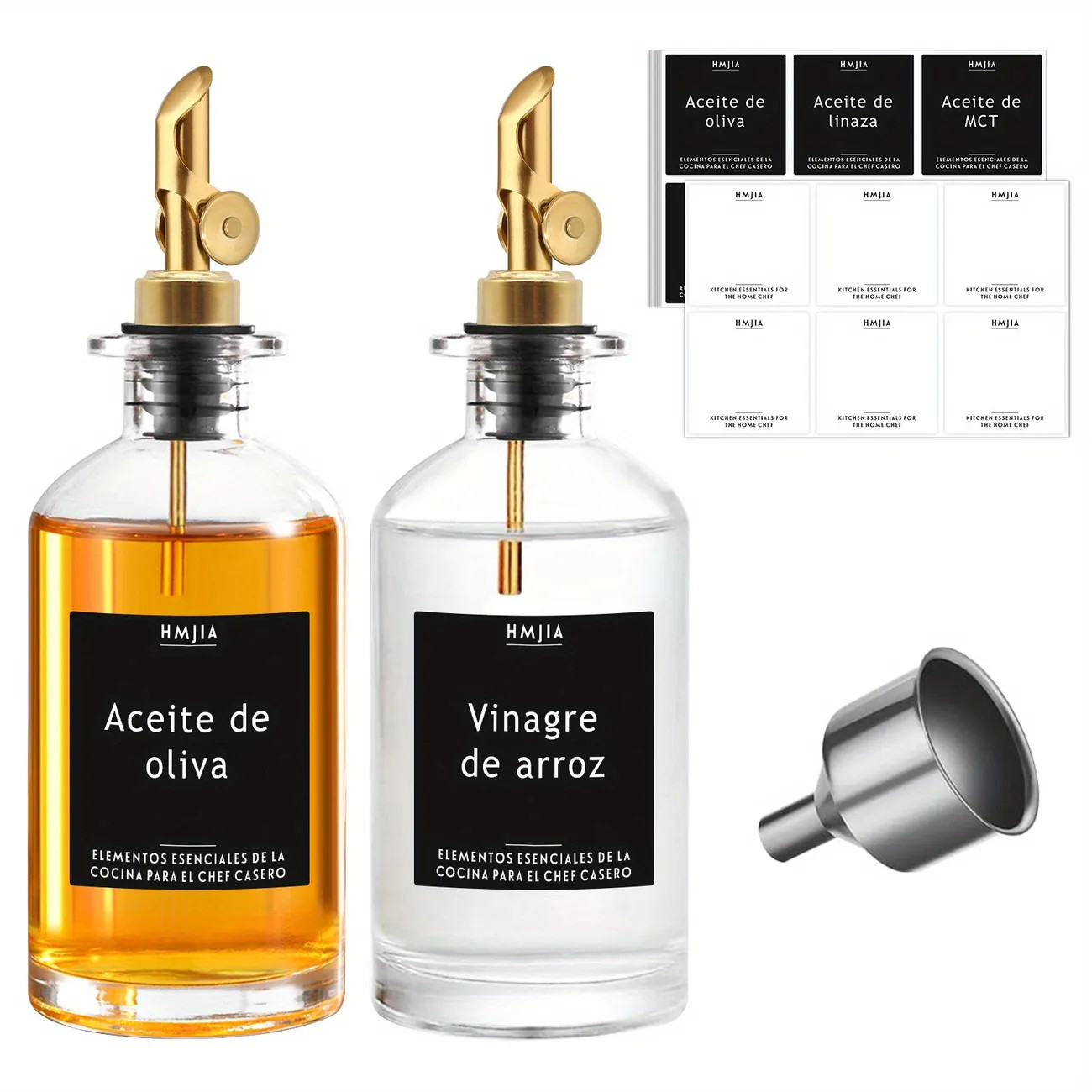 2pcs Glass Oil Bottle Dispensers With Stainless Steel Nozzles, Gravity Sensing, Stainless Steel F... | Temu Affiliate Program