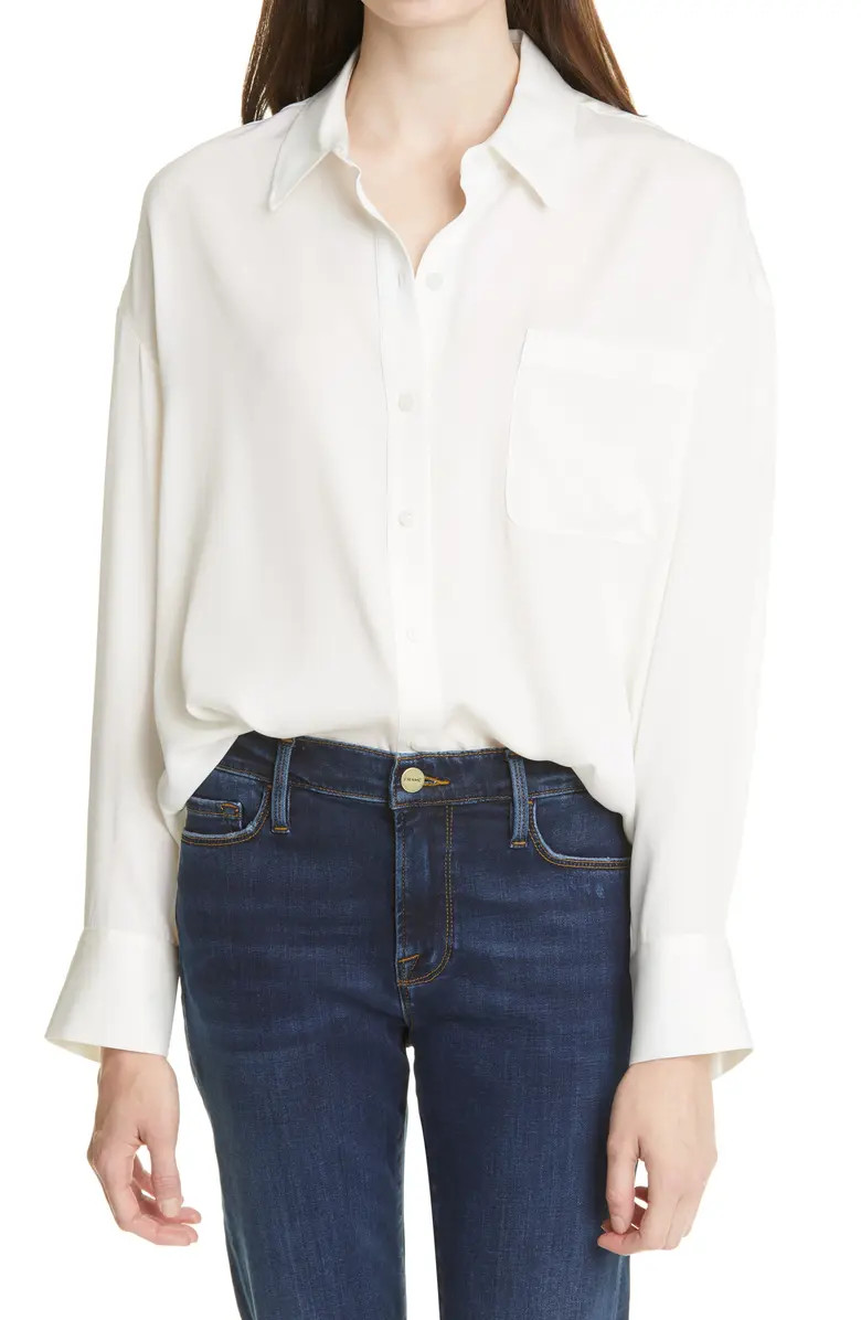 Relaxed Stretch Silk Shirt | Nordstrom