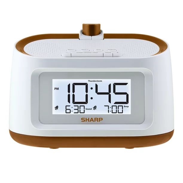 Sharp Projection Alarm Clock with Soothing Nature Sounds, SPC585 - Walmart.com | Walmart (US)