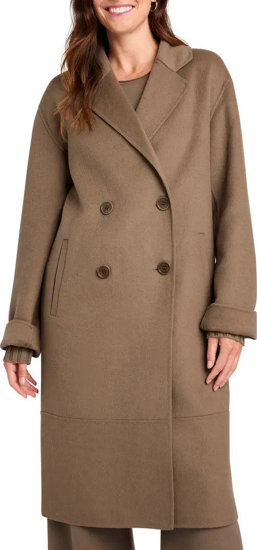 x Cella Jane Double Breasted Wool Blend Coat | Nordstrom