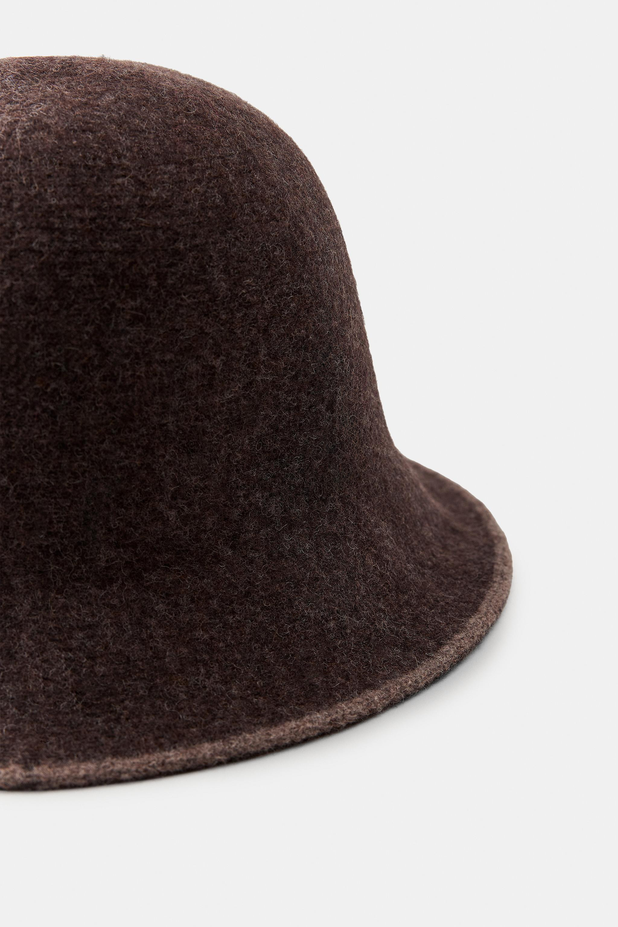 CONTRAST WOOL BLEND HAT | Zara US