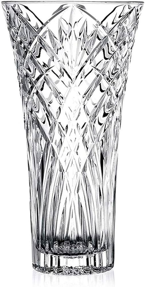 Vase 12" Flower Vases, Tall Crystal Vase, Clear Lead-Free Glass Vase for Flowers, Large Glass Vases for Living Room, Dining Table Centerpieces Decor | Amazon (US)