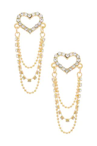 Amber Sceats x REVOLVE Heart Drop Earrings in Gold from Revolve.com | Revolve Clothing (Global)