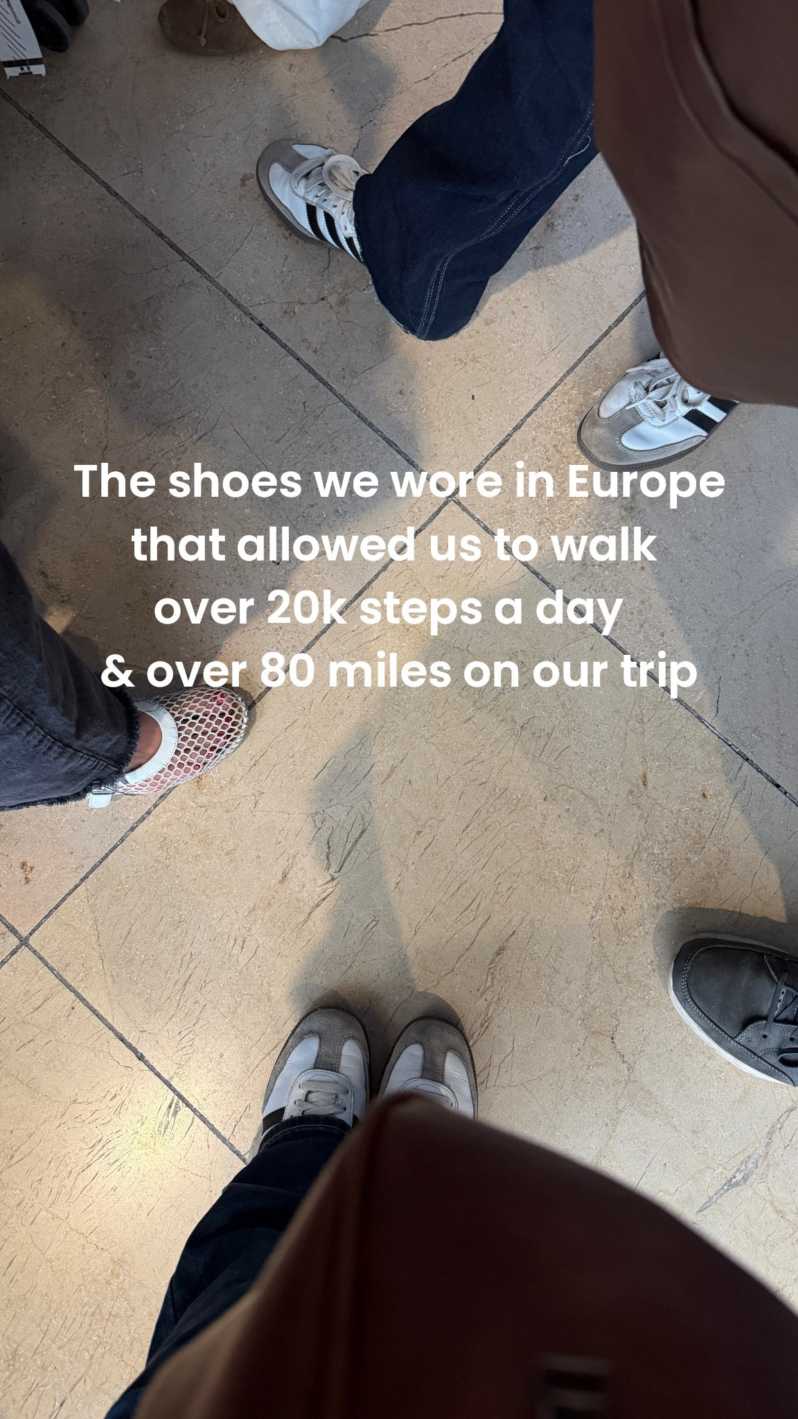 Truly & we always carry bandaids in our purses but only my husband needed 1!  So many steps, so many sights!  20k steps a day- 1 day we did over 30k  1 blister #europevacation #walkingeverywhere #bestshoesforeurope 

#LTKTravel #LTKdayinmylife #LTKootd