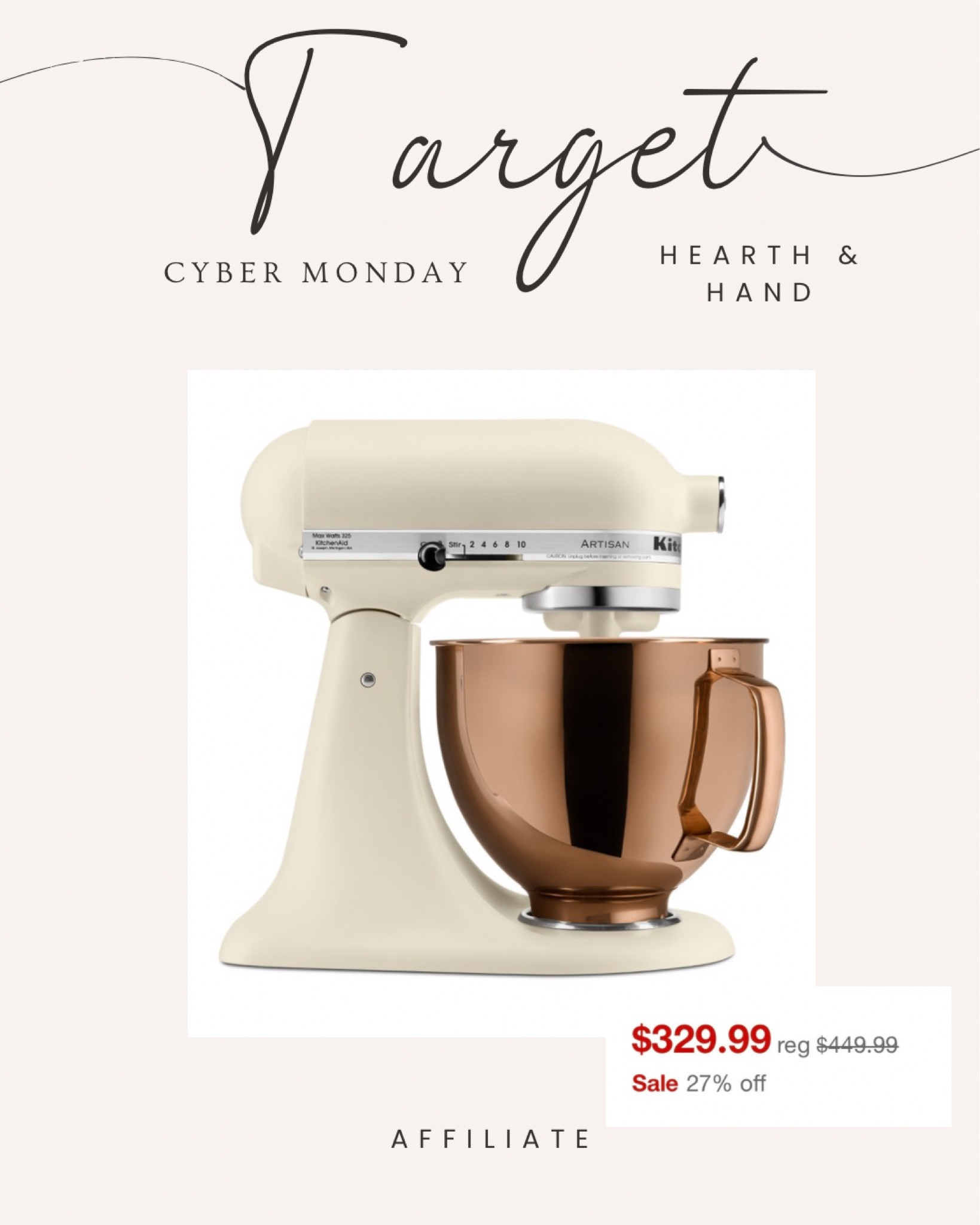 Is this the most beautiful mixer you’ve ever seen?! 🤩 On sale now at Target for Cyber Monday! 

#LTKHome #LTKGiftGuide #LTKSaleAlert