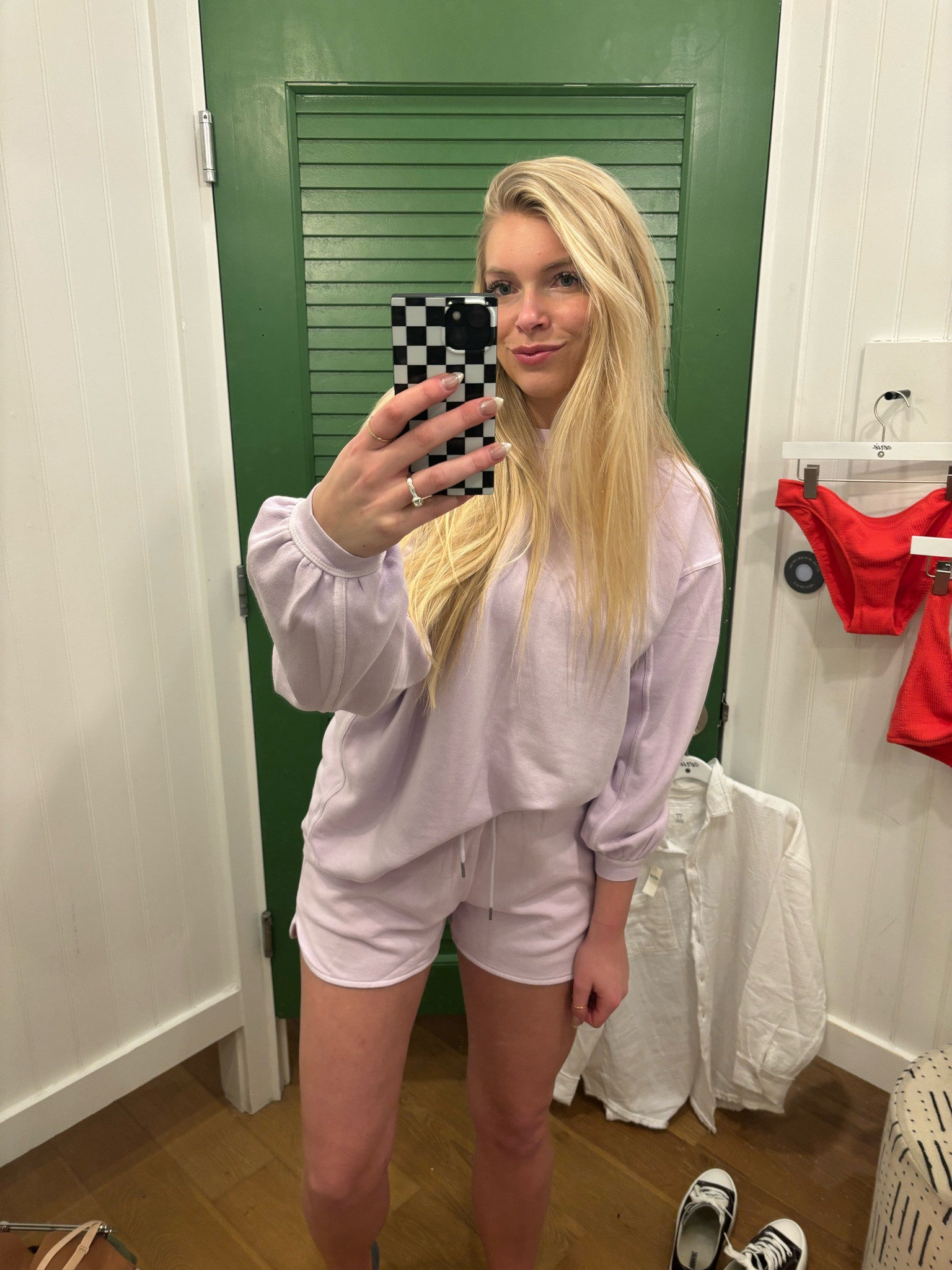 AERIE SET for under $50 right now!!! Such a good deal, other colors available. Finally was able to catch my sizes in store & take it home!! The perfect comfy + oversized combo! 

wearing size medium on top + bottom

#LTKSpringSale #LTKmidsize #LTKsalealert