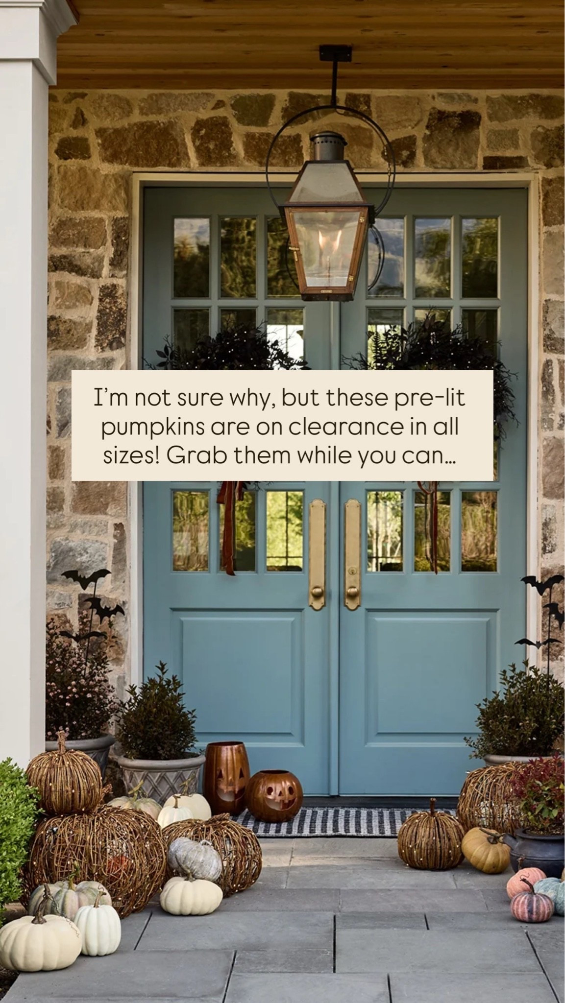 I’m not sure why, but these pre-lit pumpkins are on clearance in all sizes! Grab them while you can… 

Halloween decor, Halloween front porch, fall front porch, McGee and co

#LTKSaleAlert #LTKHome #LTKSeasonal