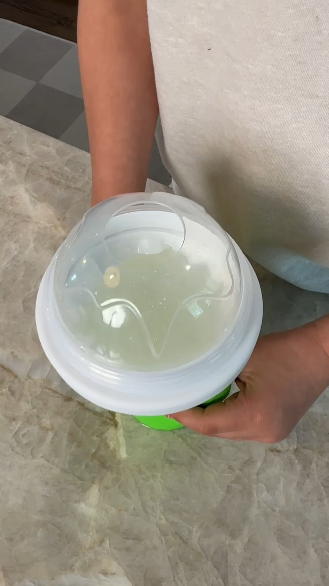 SUMMER KID MUST HAVE!!☀️ I reallllly didn’t think this thing was going to work and live up to the hype but wow I was wrong. I used lemonade but you can use soda (we love poppi) or juice too! 

 #LTKHome #LTKKids