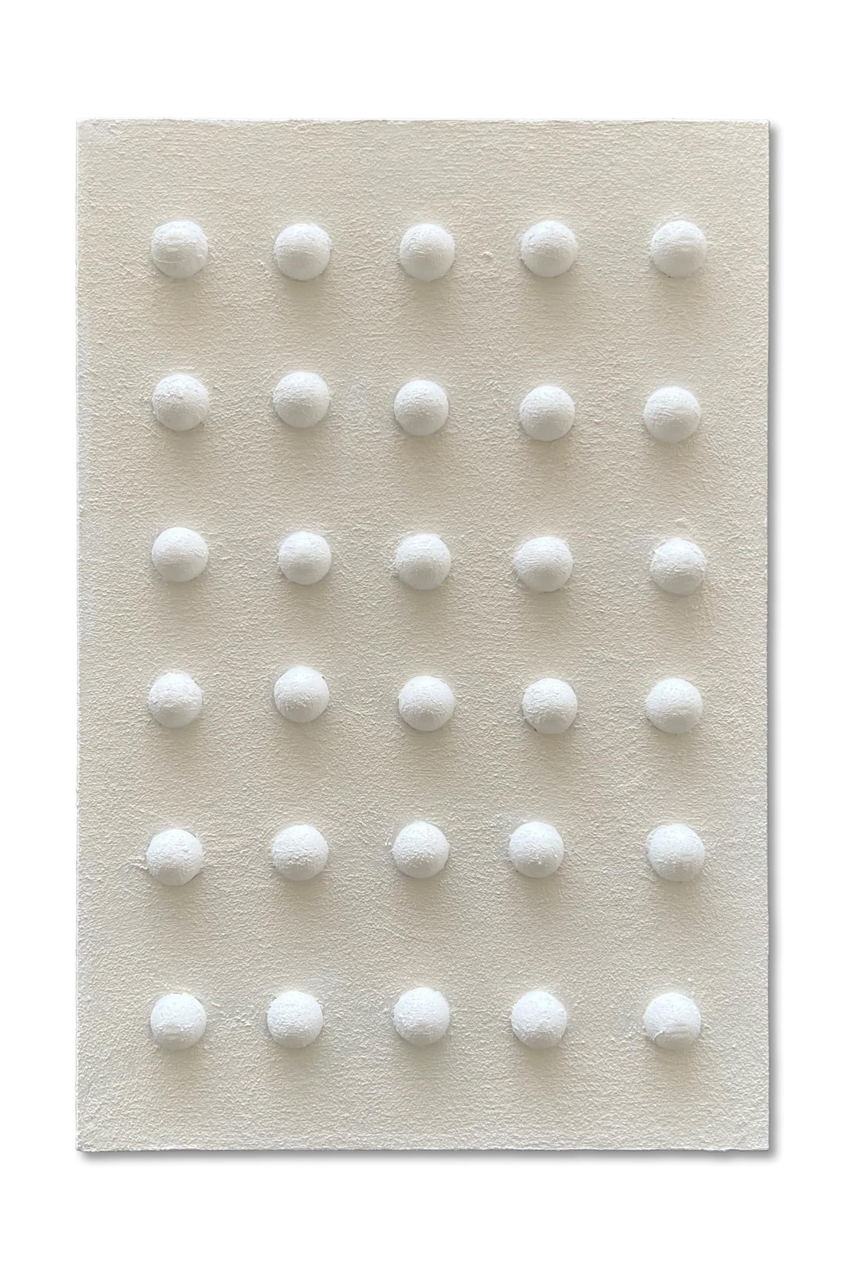 NANKAI Art Hand-Painted White Three Dimensional Texture Decorative Painting 36x24 inch Contempora... | Amazon (US)