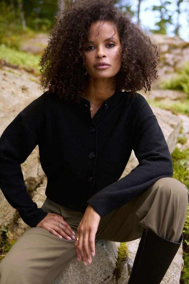 Heavenlyarn™ Catherine Crewneck Cardigan | Dynamite Clothing