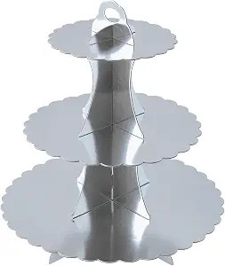 Soleebee 3-Tier Cupcake Stand, Cardboard Cupcake Tower, Dessert Cup Cake Stand Tower for Birthday... | Amazon (US)