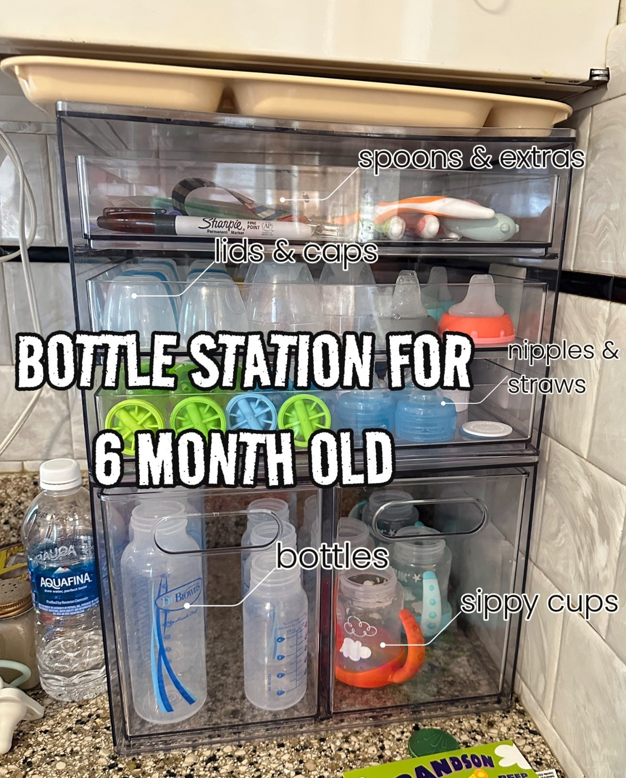 My son is getting older so naturally I had to change something’s about the bottle station. 
I removed all the pump parts and accessories, since I am no longer using them. To make room for sippy cups and his spoons. 


#LTKHome #LTKKids #LTKBaby