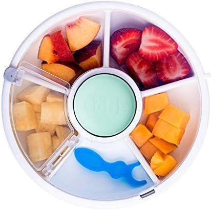 Amazon.com : GoBe Kids Snack Spinner - Reusable Snack Container with 5 Compartment Dispenser and ... | Amazon (US)