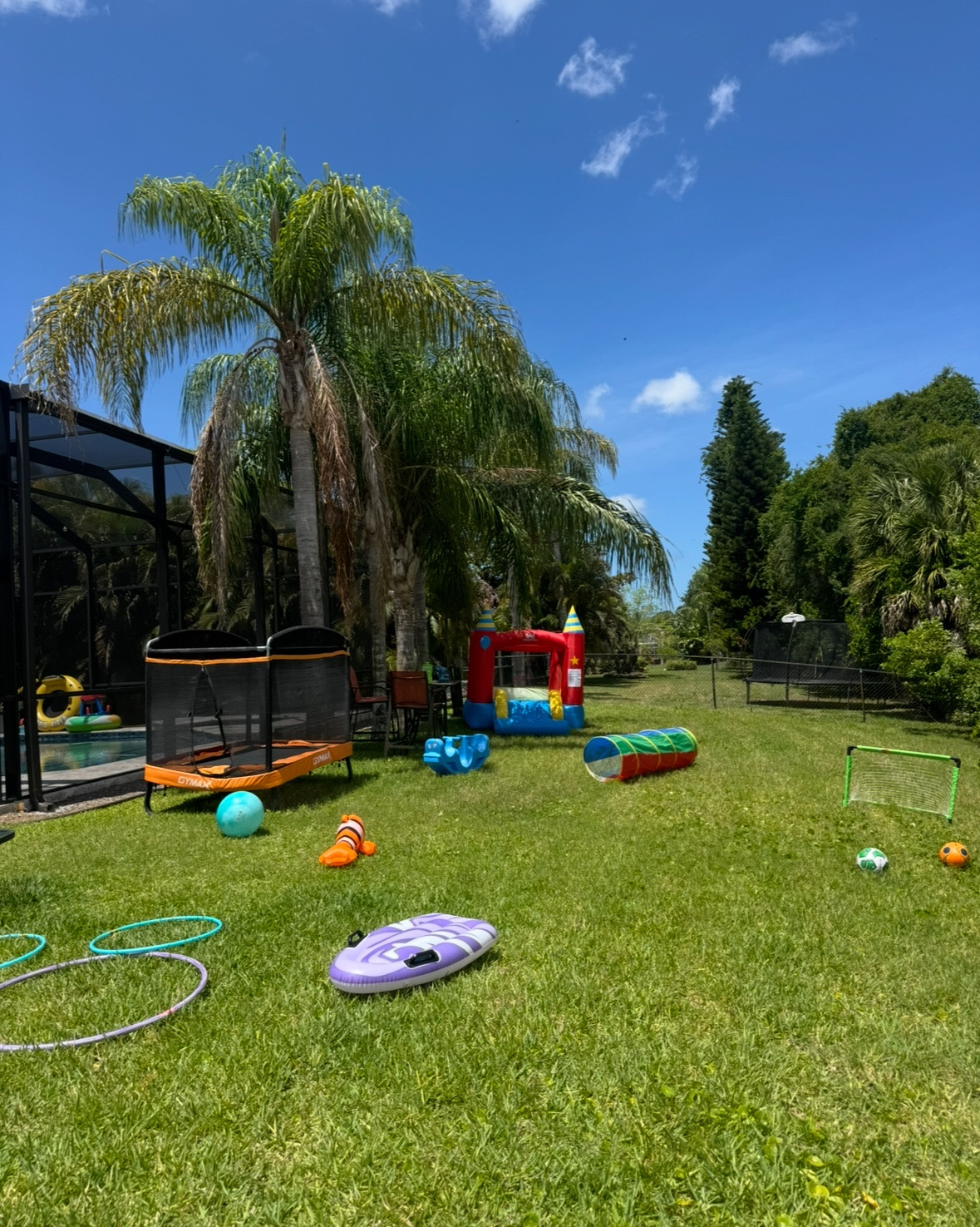 fun toddler summer outdoor toys!

trampoline
bounce house
play house
toddler playground
teeter totter
tunnel
bubble machine
turtle sand box / pool / sensory bin
riding car roller coaster 
basketball hoop
swing

#LTKmomlife #LTKKids #LTKBaby