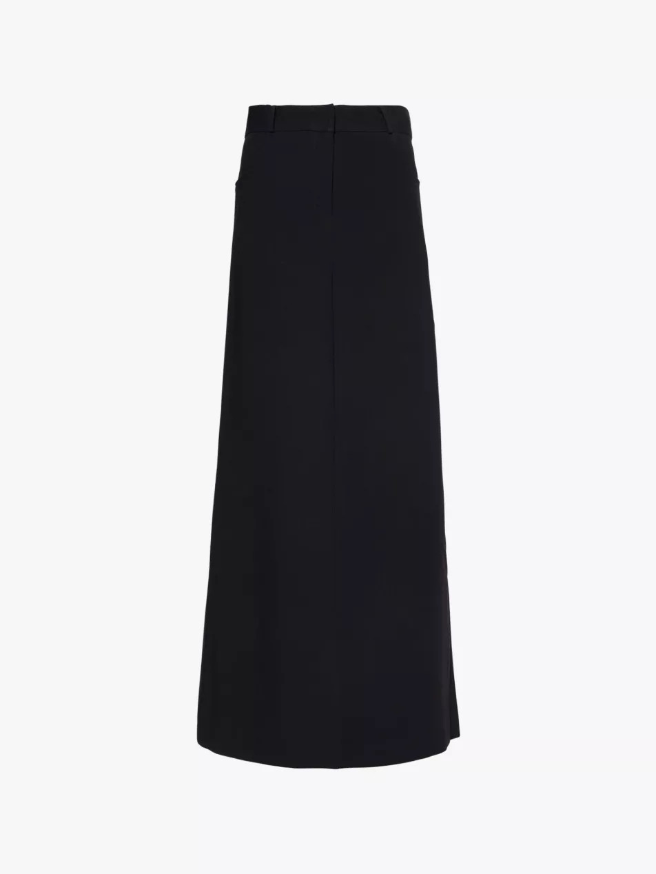 Malvo straight-cut wool-blend maxi skirt | Selfridges