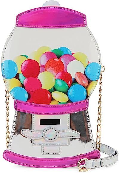 ENJOININ Gumball Machine Shaped Handbag for Women Novelty Crossbody Bag Cute Cartoon Girls' Shoul... | Amazon (US)