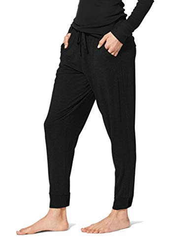 Tommy John Women's Lounge Jogger Pants, Soft Breathable Fall Women's Pajama Bottoms Lightweight Running Sweatpants with Pockets Yoga Casual Workout Pants for Women (Black, Large) | Amazon (US)