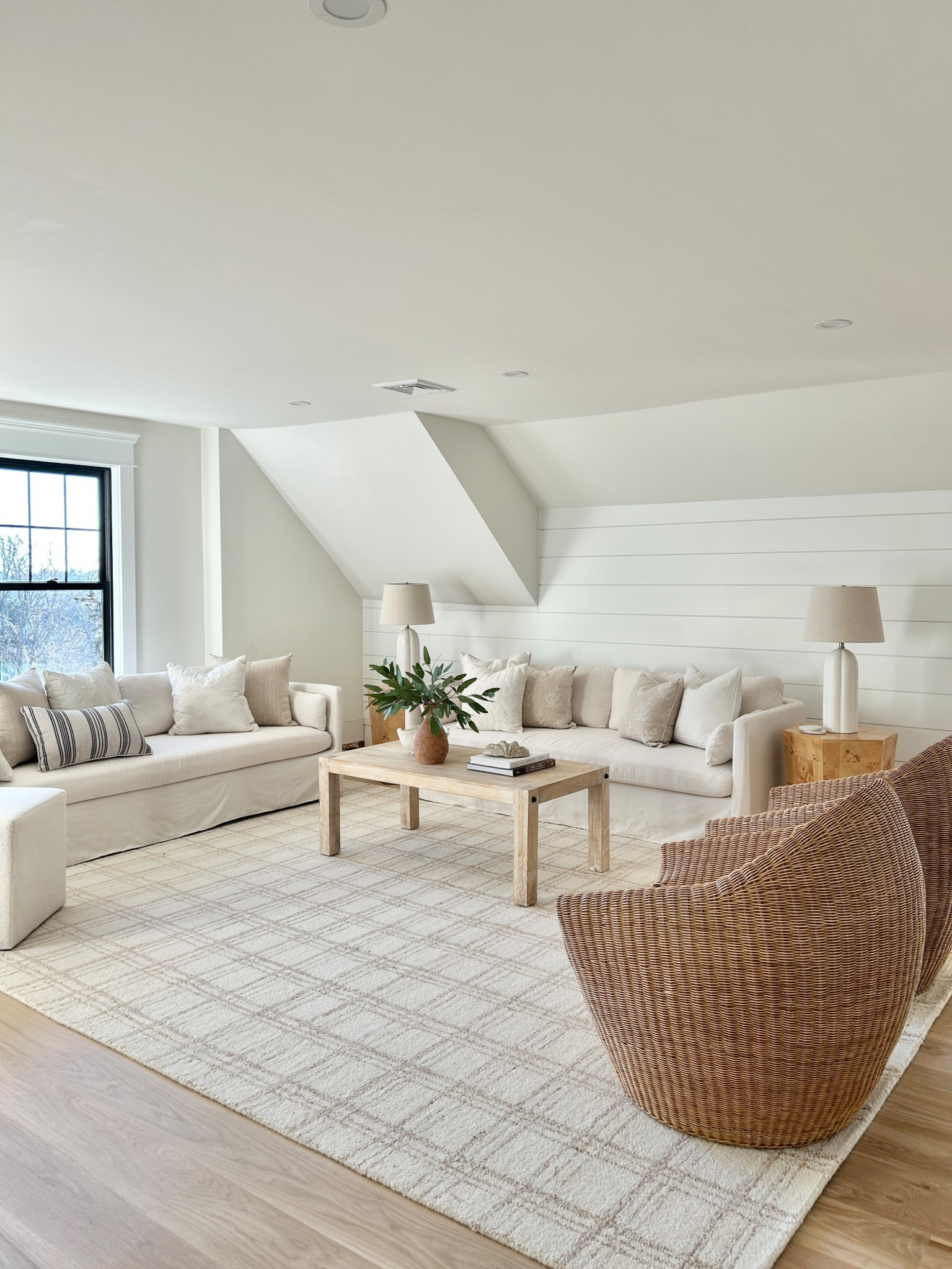 Cozy neutral coastal inspired family room.

#slipcoveredsofa #walmartfinds #targetfinds

#LTKHome
