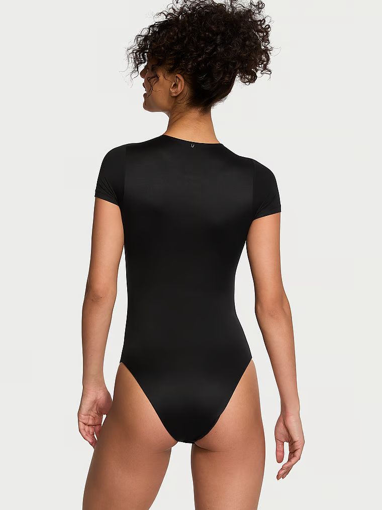 Buy Feathersoft Essentials Short-Sleeve Bodysuit - Order Tops online 1124780200 - Victoria's Secr... | Victoria's Secret (US / CA )