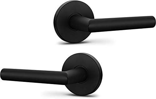 Berlin Modisch Dummy Lever Door Handle Pack of 2 Sleek Round Non-Turning Single Side Pull Only Lever | Amazon (US)