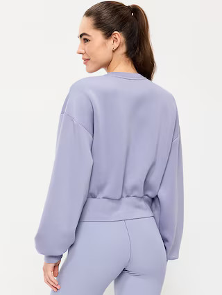 Bounce Fleece Twist-Front Top | Old Navy (US)