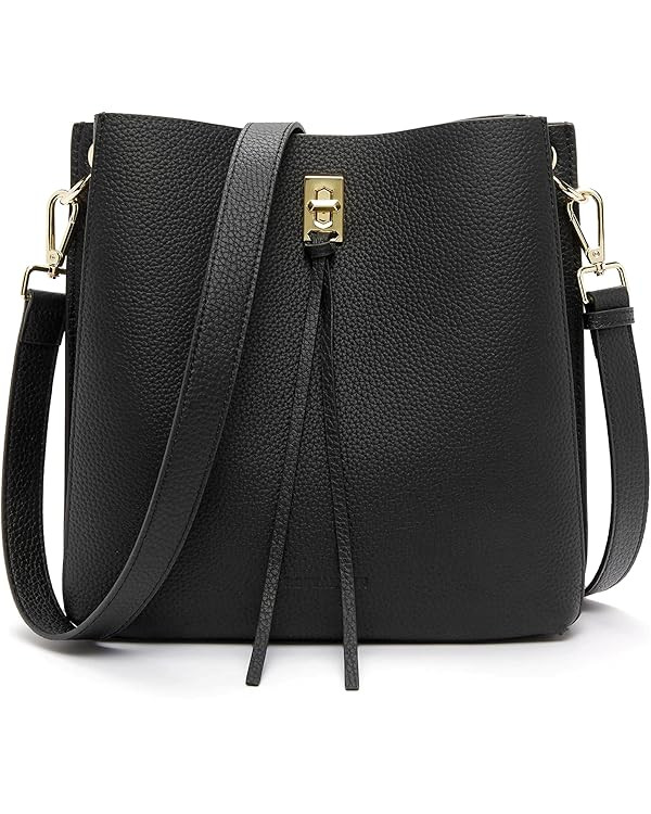 BOSTANTEN Women Handbags Leather Designer Tote Purses Lady Crossbody Bucket Shoulder Hobo Bags fo... | Amazon (US)