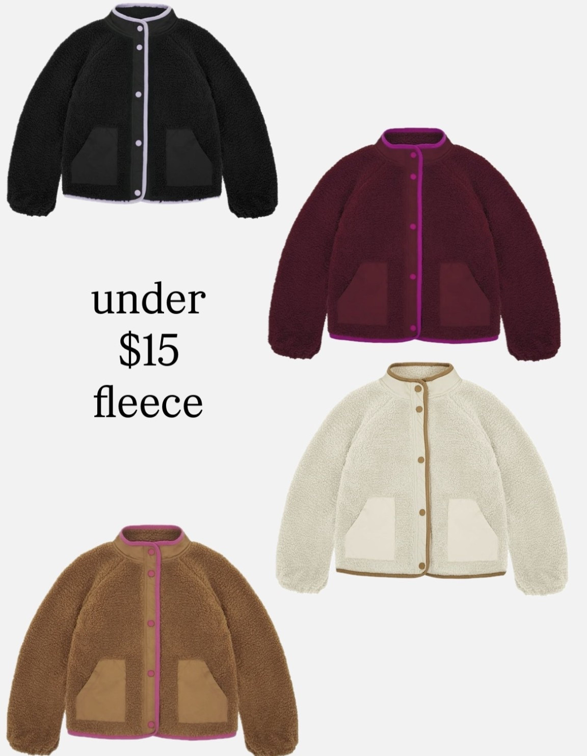 Under $15 fleece
Fleece jackets
Walmart style
I got size XXL


#LTKKids #LTKGiftGuide #LTKFindsUnder50