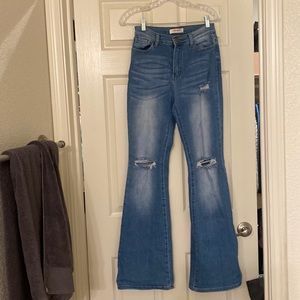 Distressed Flared jeans | Poshmark