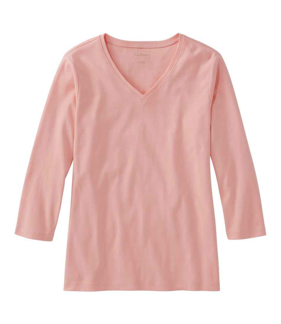 Women's L.L.Bean V-Neck, Three-Quarter-Sleeve | L.L. Bean