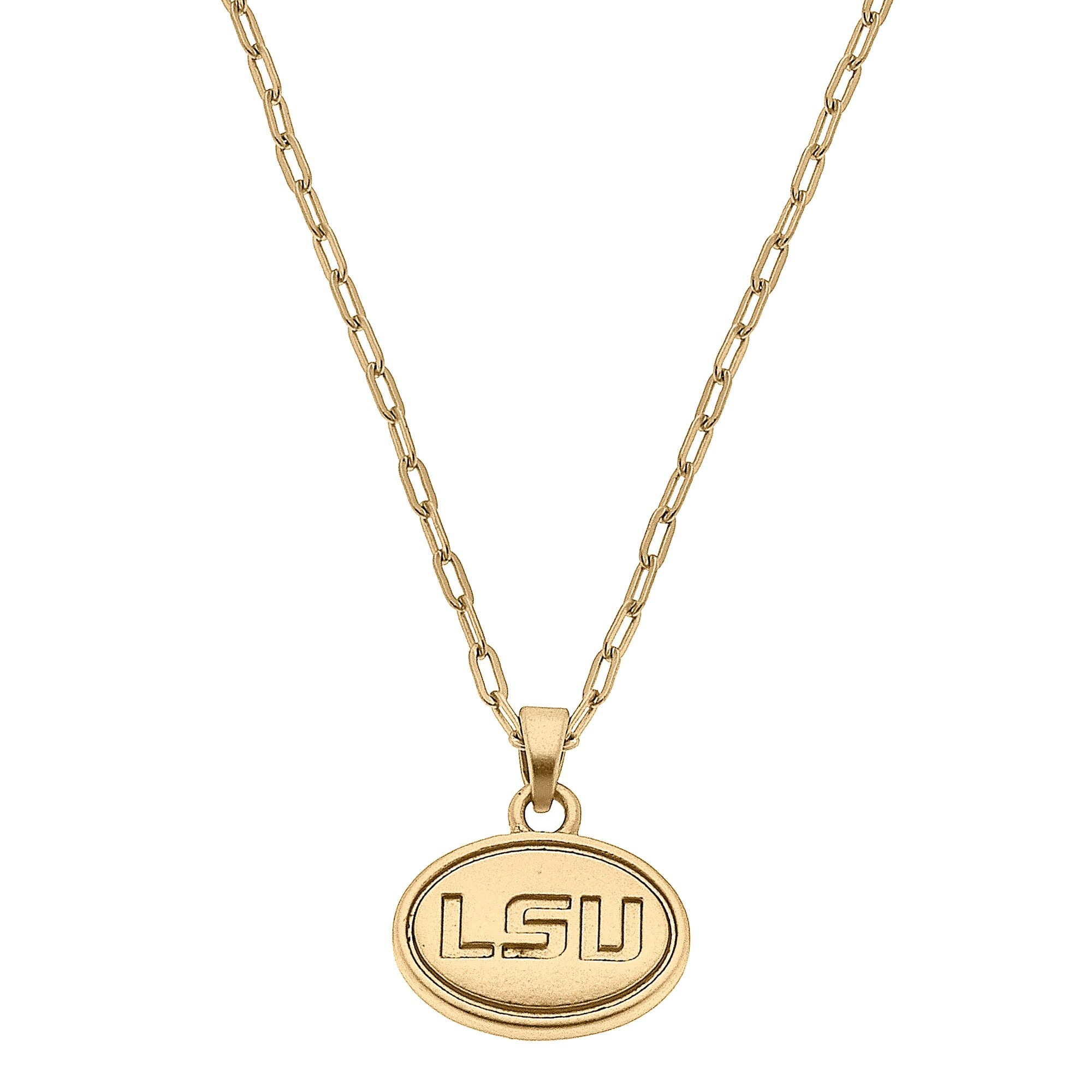 LSU Tigers Women's Gold Plated Pendant Necklace | Fanatics
