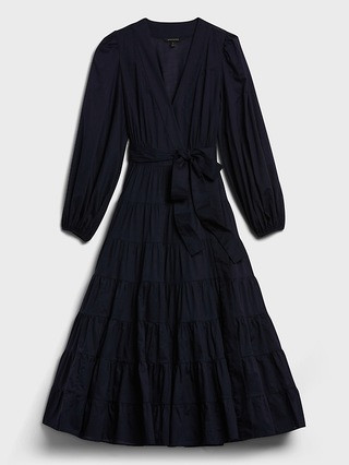 Wrap Midi Dress | Banana Republic (US)