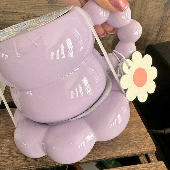 cute little lavender coffee cup matching coaster look so cute in a Easter basket | Poshmark