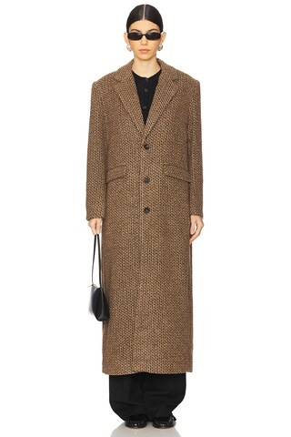H2OFagerholt Fabulous Coat in Checked Brown from Revolve.com | Revolve Clothing (Global)