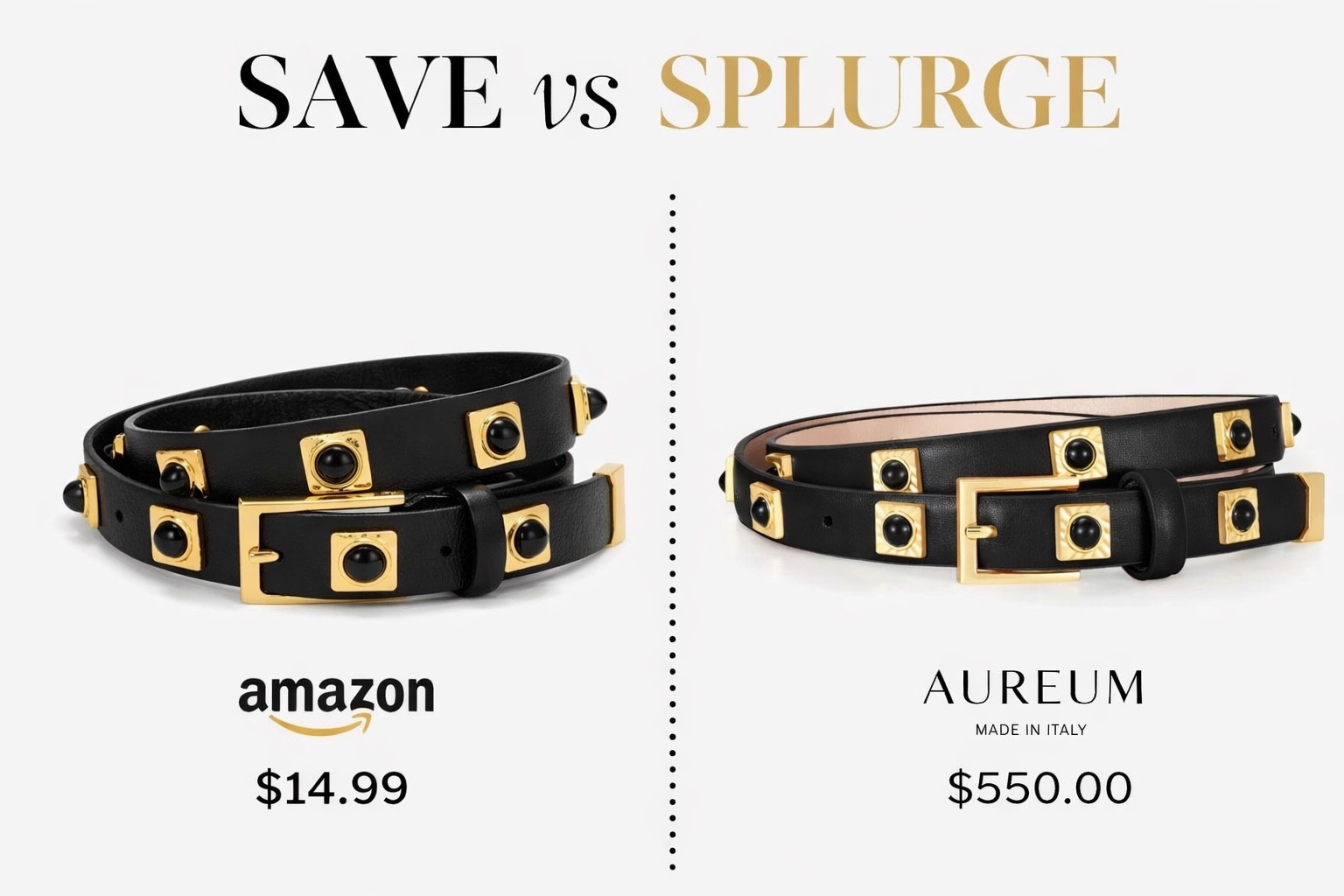Save vs splurge belt major savings 

#LTKSaleAlert