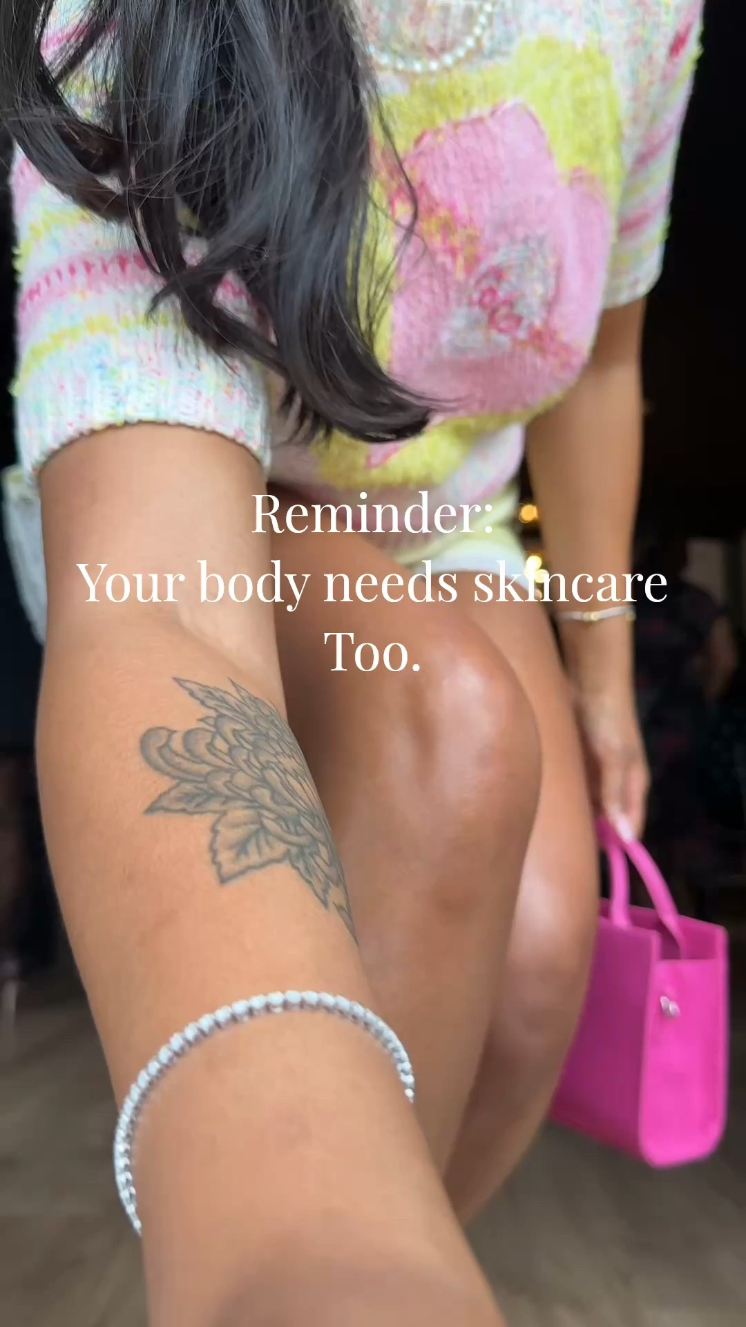 If you’ve been doing serums and exfoliating your face every night, make sure you aren’t forgetting your legs and arms too! 

Follow the same rules as your face: Start with good cleanser, exfoliation session and hydration. 

For an added  even toned glow, that looks like you put foundation on your legs, try adding a self tan every week. Find my favorites in my “Natrual Glow” product collection.

Finish up with a glowing sunscreen like @supergoop Play spray and you’re done! 

Steal my look! Products linked below!

#LTKselfcare #LTKOver40 #LTKMidsize
