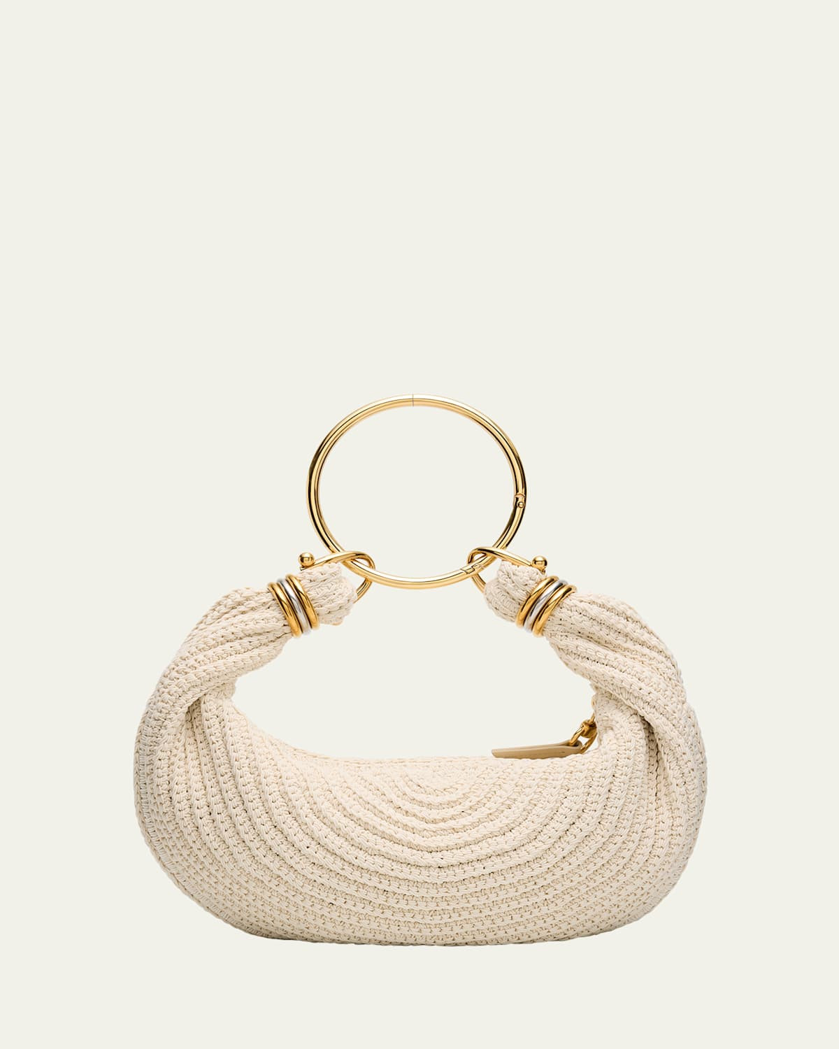 Rounded Crochet Bracelet Hobo Bag | Bergdorf Goodman