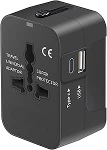 Travel Adapter, Worldwide All in One Universal Travel Adaptor AC Power Plug Adapter Wall Charger ... | Amazon (US)