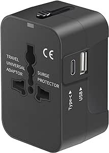 Travel Adapter, Worldwide All in One Universal Travel Adaptor AC Power Plug Adapter Wall Charger ... | Amazon (US)