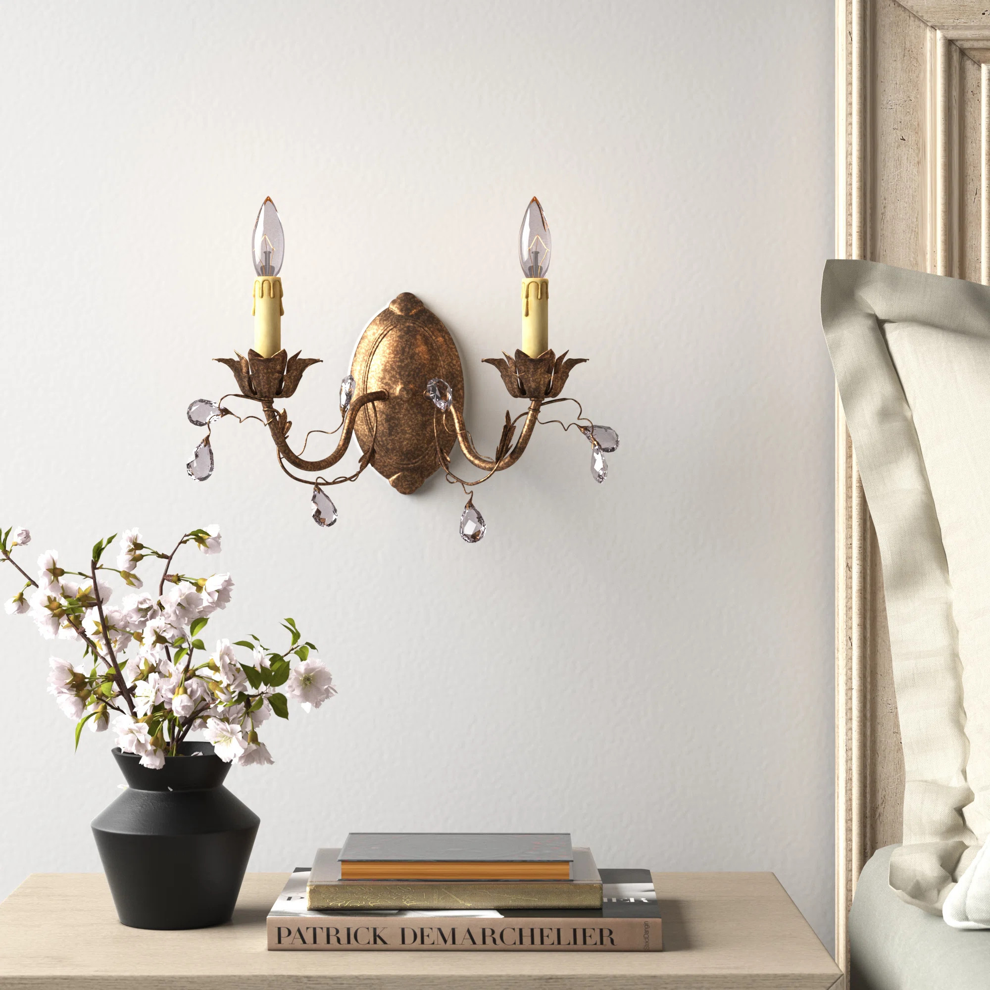 Kelly Clarkson Home Cassell 2 - Light Dimmable Candle Wall Light & Reviews | Wayfair | Wayfair North America