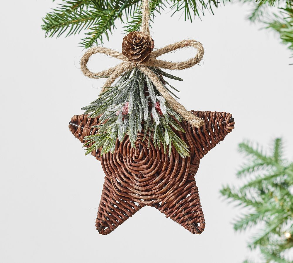 Wicker Star Ornament | Pottery Barn (US)