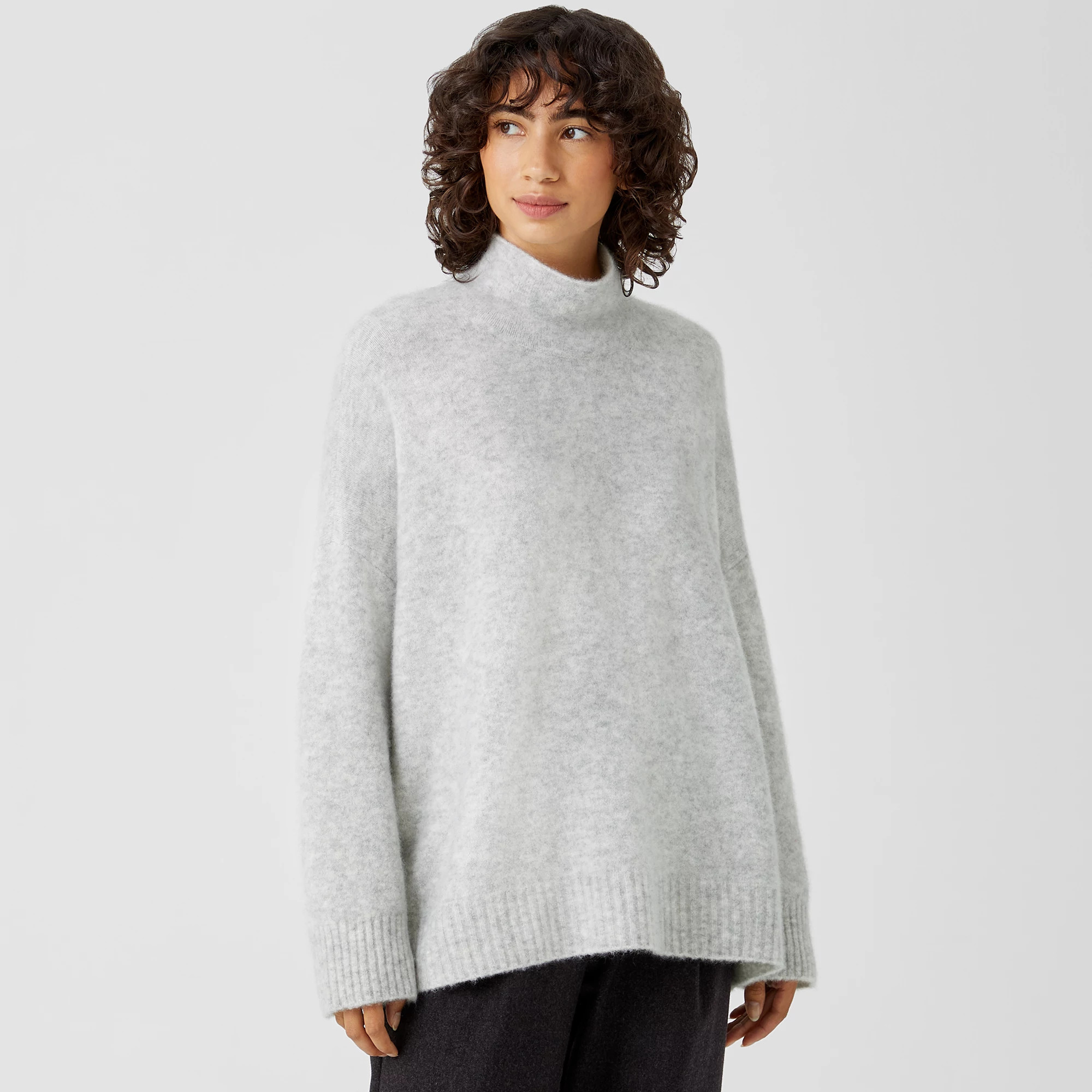 Cashmere Silk Bliss Turtleneck Box-Top | Eileen Fisher