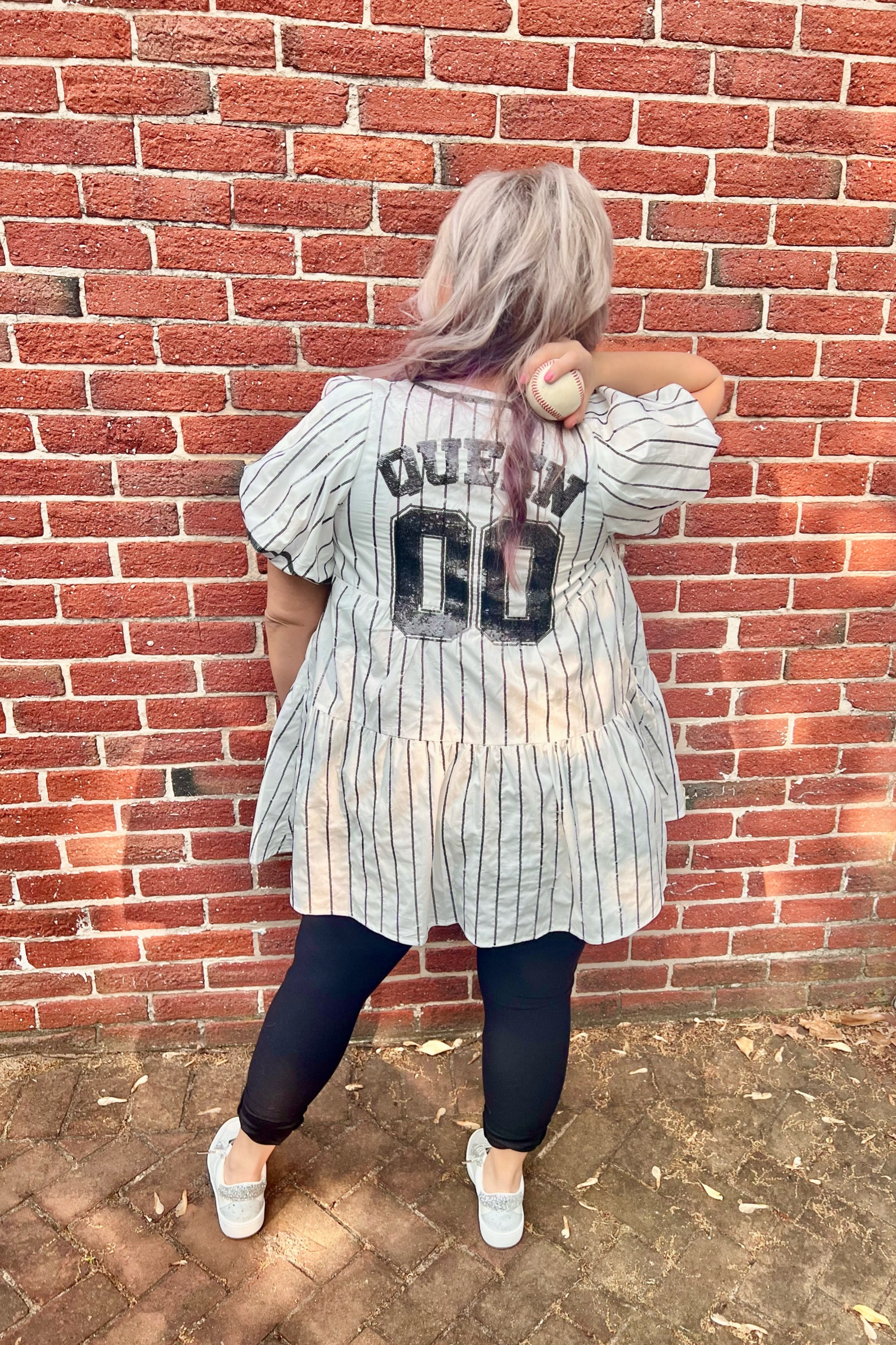 Sized down to a small / dress that I’m wearing open like a shirt 

#baseball
Baseball outfit 
Baseball look
Baseball game
Sports 
Sparkle
Striped 

#LTKGiftGuide #LTKSeasonal #LTKFind