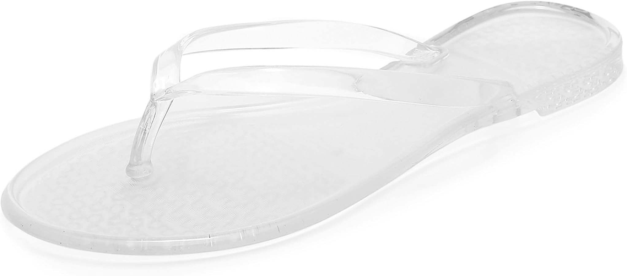 Flip Flops for Women Jelly Shoes Thong Sandals Jellies Flats Clear Slipper Summer Beach Pool Slid... | Amazon (US)