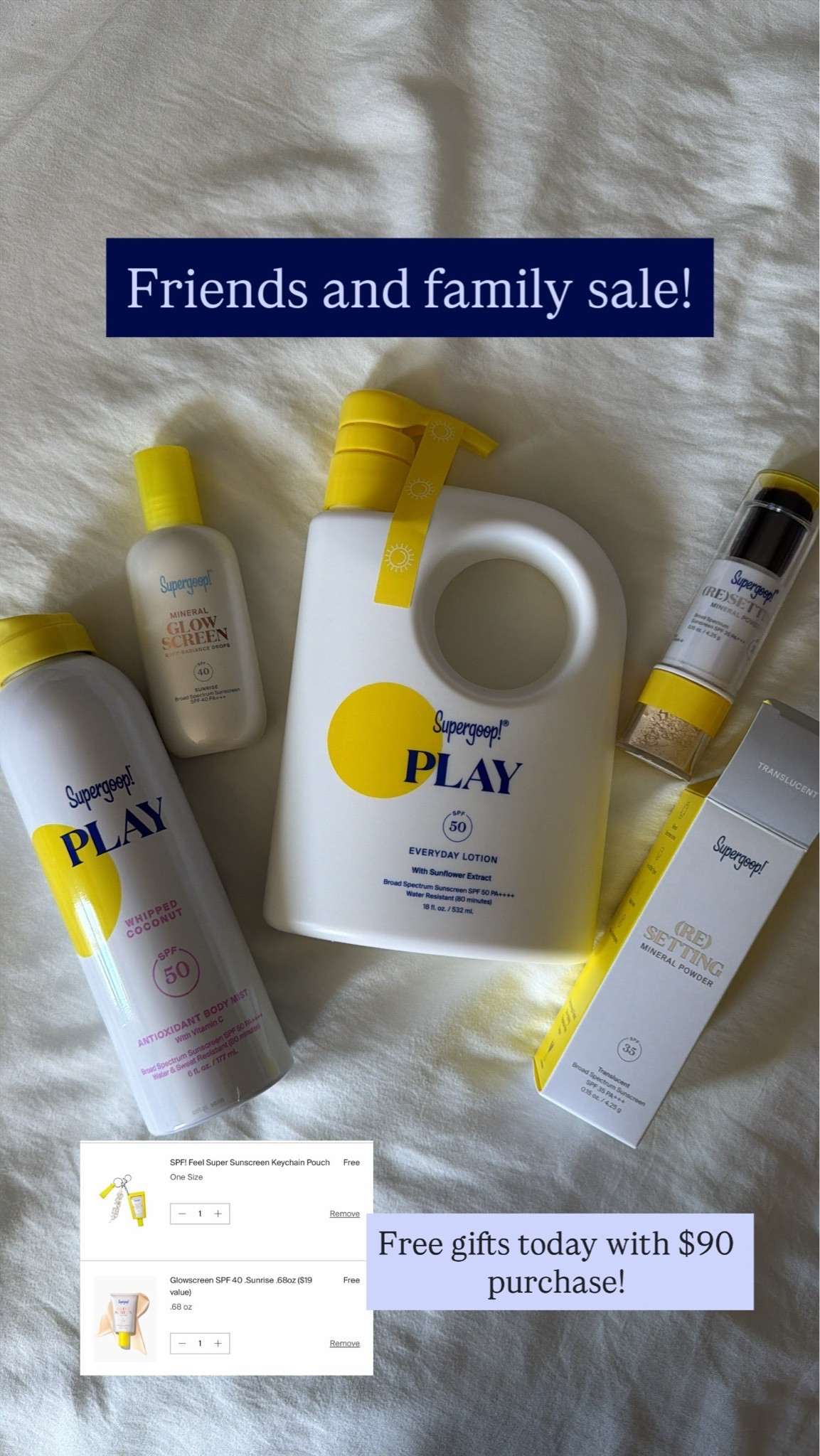 @Supergoop! Friends and family sale!

#LTKSeasonal #LTKSaleAlert #LTKBeauty