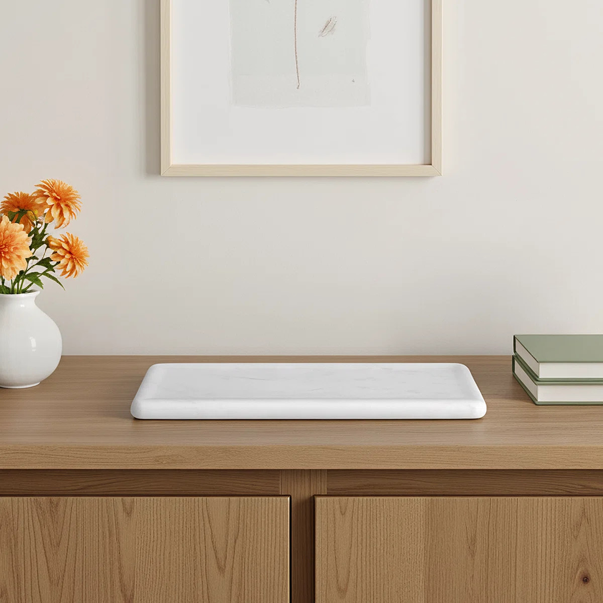 Clara Mae Marble Tray - Set of 1 | Birch Lane