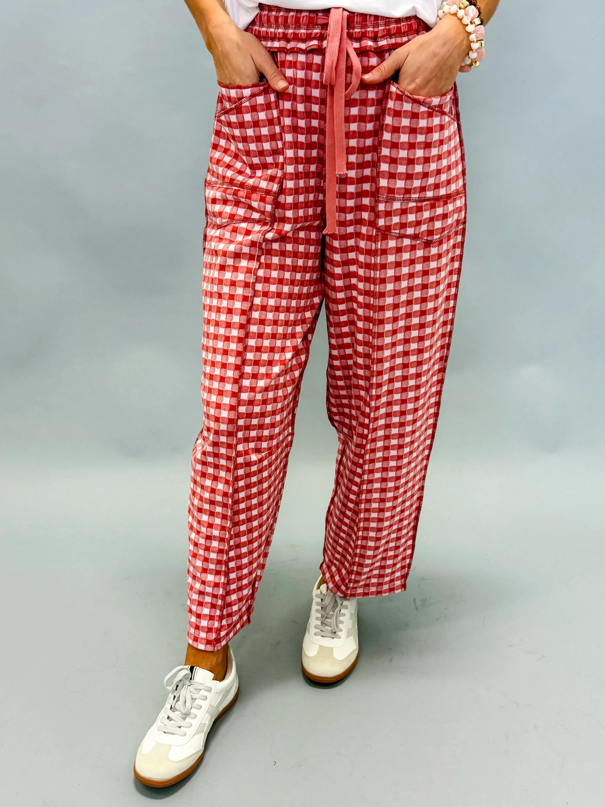 Scout Soft Barrel Utility Knit Pants-Rust Pink | Shop.app