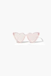 Polka Dot Heart-Shaped Sunglasses | Forever 21 (US)
