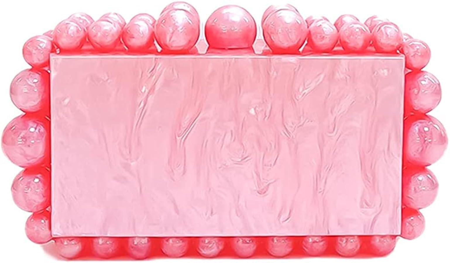 Acrylic Evening Beaded Clutch Box Bag for Women Glitter Marble Purse Handbag for Wedding Cocktail... | Amazon (US)